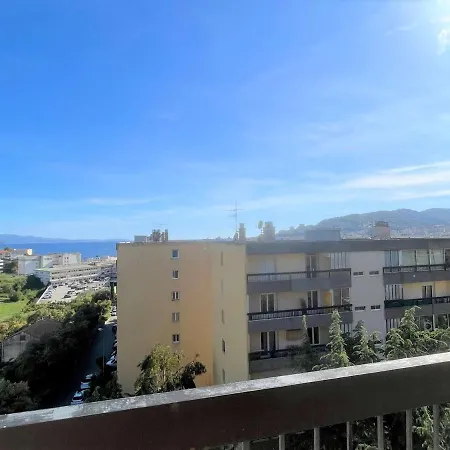 T3 Avec Vue Mer Partielle, Clim Et Parking, Proche Centre - Ajaccio - Fr-1-61-617 * アジャクシオ